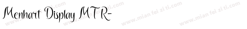 Menhart Display MT R字体转换